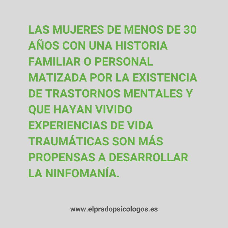 Causas de la ninfomanía